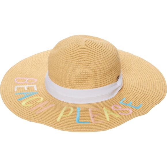 C.C. Accessories - NWT C.C. Women's Beach Please UPF 50+ Wide Brim Paper Straw Hat